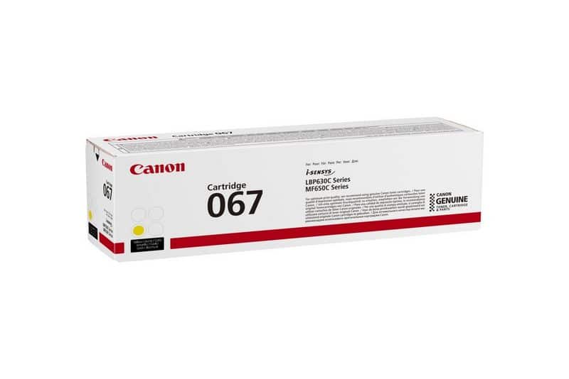 Cartouche de Toner Jaune Canon 067 – Original CRG 067 pour i-SENSYS