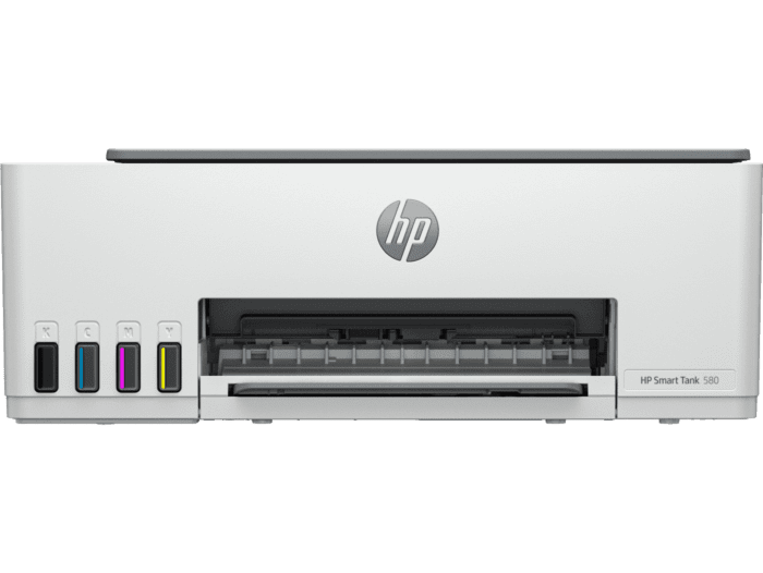 Imprimante Multifonction HP Smart Tank 580 – Couleur, Wi-Fi, USB 2.0, Bluetooth LE, Gris