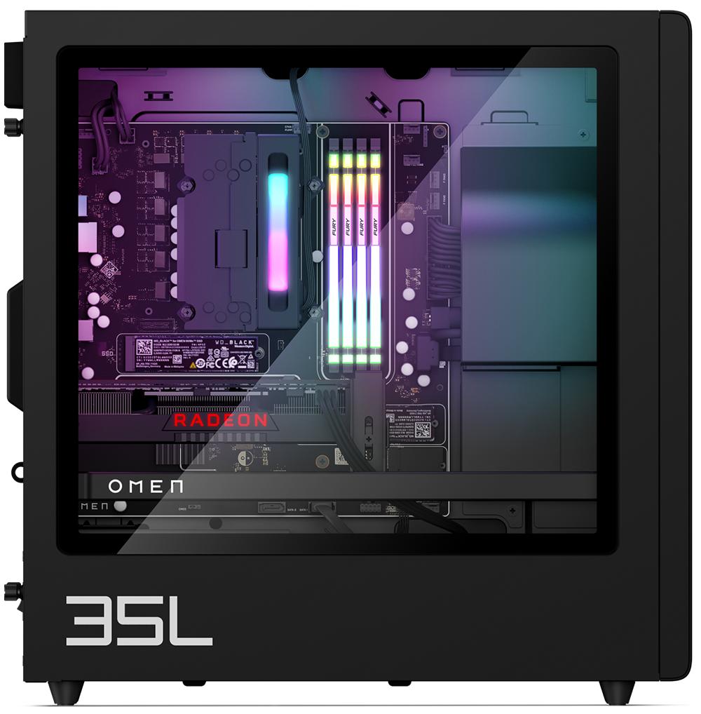 HP OMEN 35L GT16-0003nk | AMD Ryzen 7 8700G (AI) | PC Gaming Haute Performance avec RGB et Technologie IA