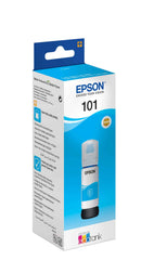 Bouteille d'Encre Epson 101 Cyan – Recharge Originale EcoTank 70ml