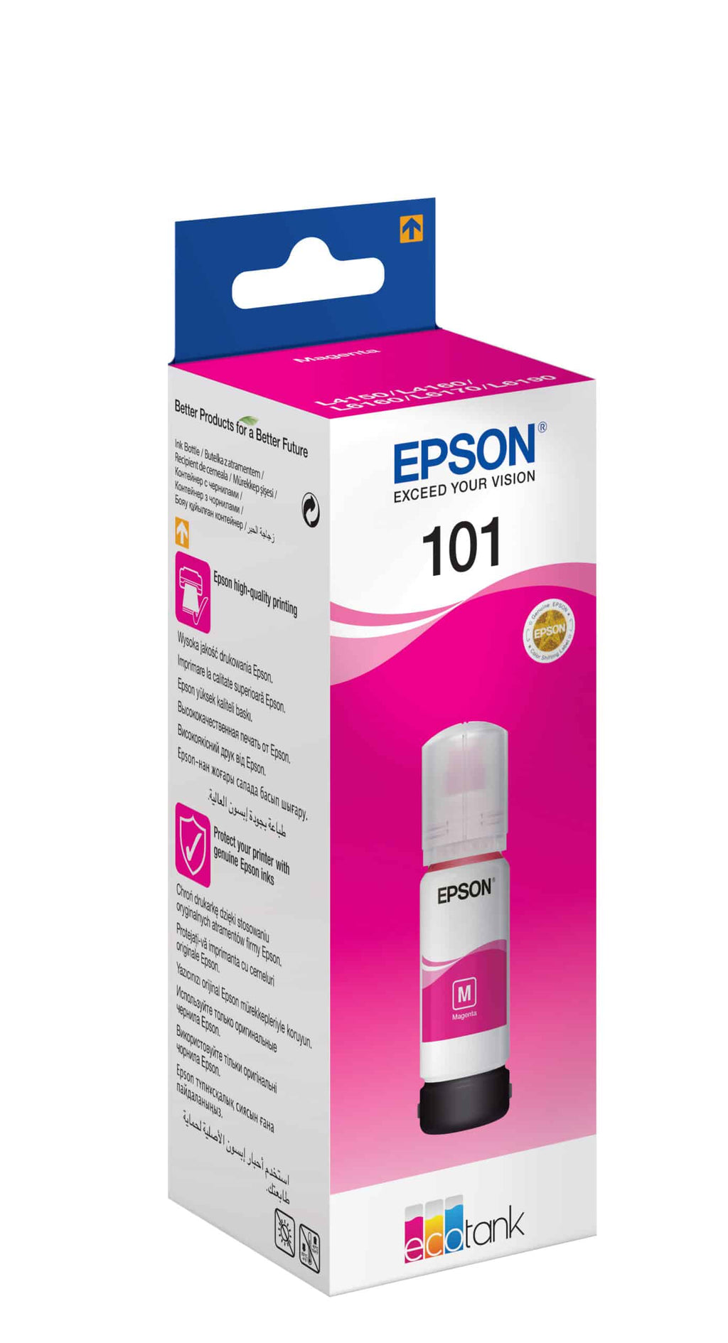 Bouteille d'Encre Epson 101 Magenta – Recharge Originale EcoTank 70ml