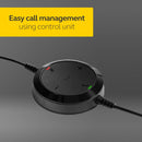 Jabra Evolve 20 UC Duo – Casque Professionnel Filaire USB, Micro Anti-bruit, Gestion des Appels, Noir