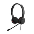 Jabra Evolve 20 UC Duo – Casque Professionnel Filaire USB, Micro Anti-bruit, Gestion des Appels, Noir