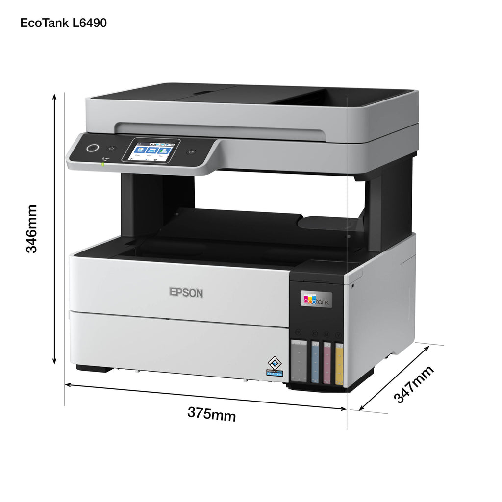 Epson EcoTank L6490 – Imprimante 4-en-1, Recto-Verso Auto & Ethernet