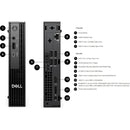 Dell Precision 3280 Micro (QCM1250) – Intel Core i5-14500T vPro (14 Cœurs), 8GB DDR5, 512GB SSD NVMe – PC Ultra-Compact Hautes Performances