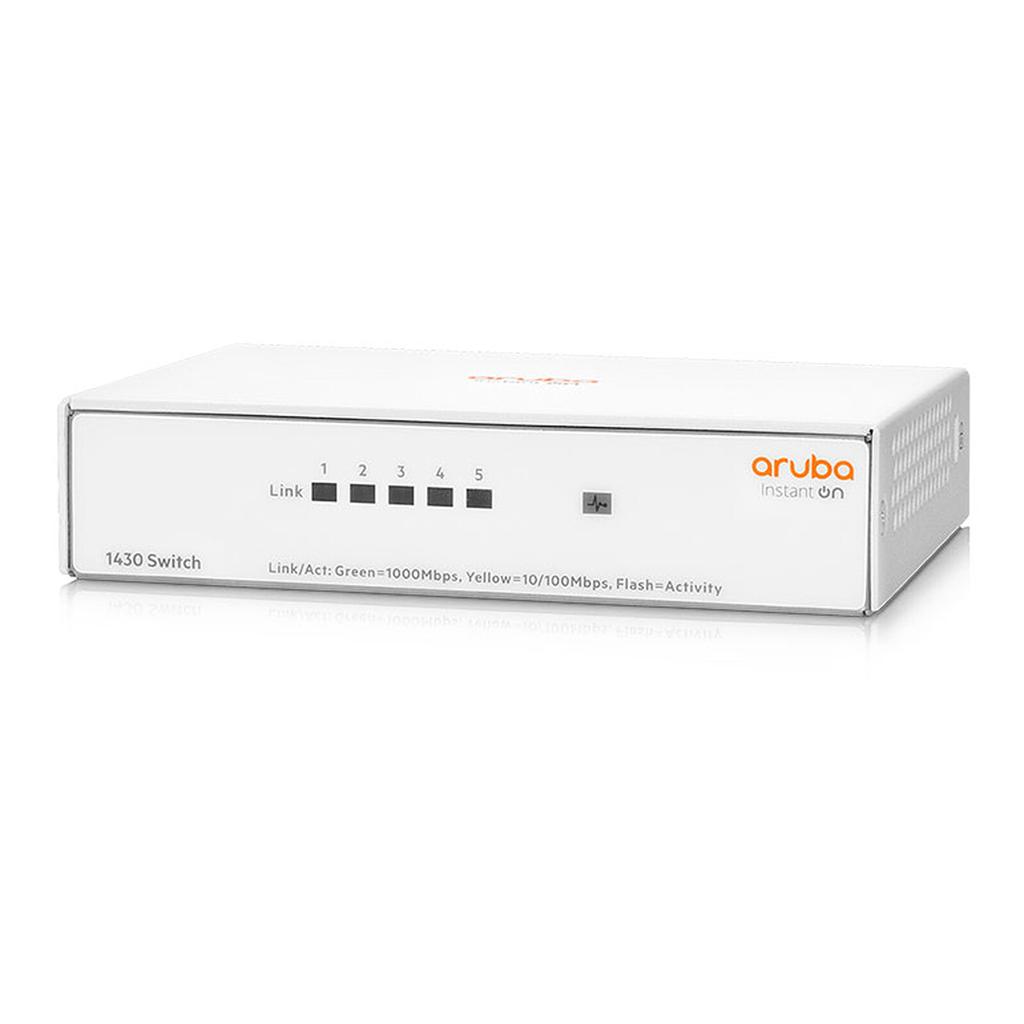 Aruba Instant On 1430 5G | Switch Réseau 5 Ports Gigabit | Solution Simple et Fiable pour PME