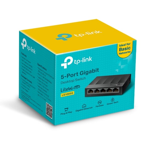 TP-Link LS1005G LiteWave – Switch Gigabit 5 Ports 10/100/1000 Mbps