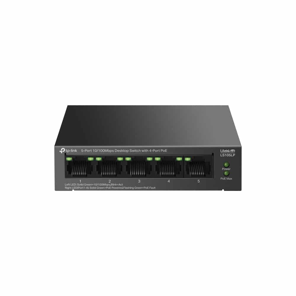 TP-Link TL-SG1005P – Switch 5 Ports Gigabit dont 4 Ports PoE+ 65W