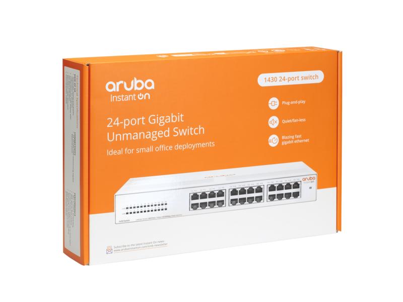 Aruba Instant On 1430 24G | Switch Réseau 24 Ports Gigabit | Connectivité Fiable et Performante pour Entreprise