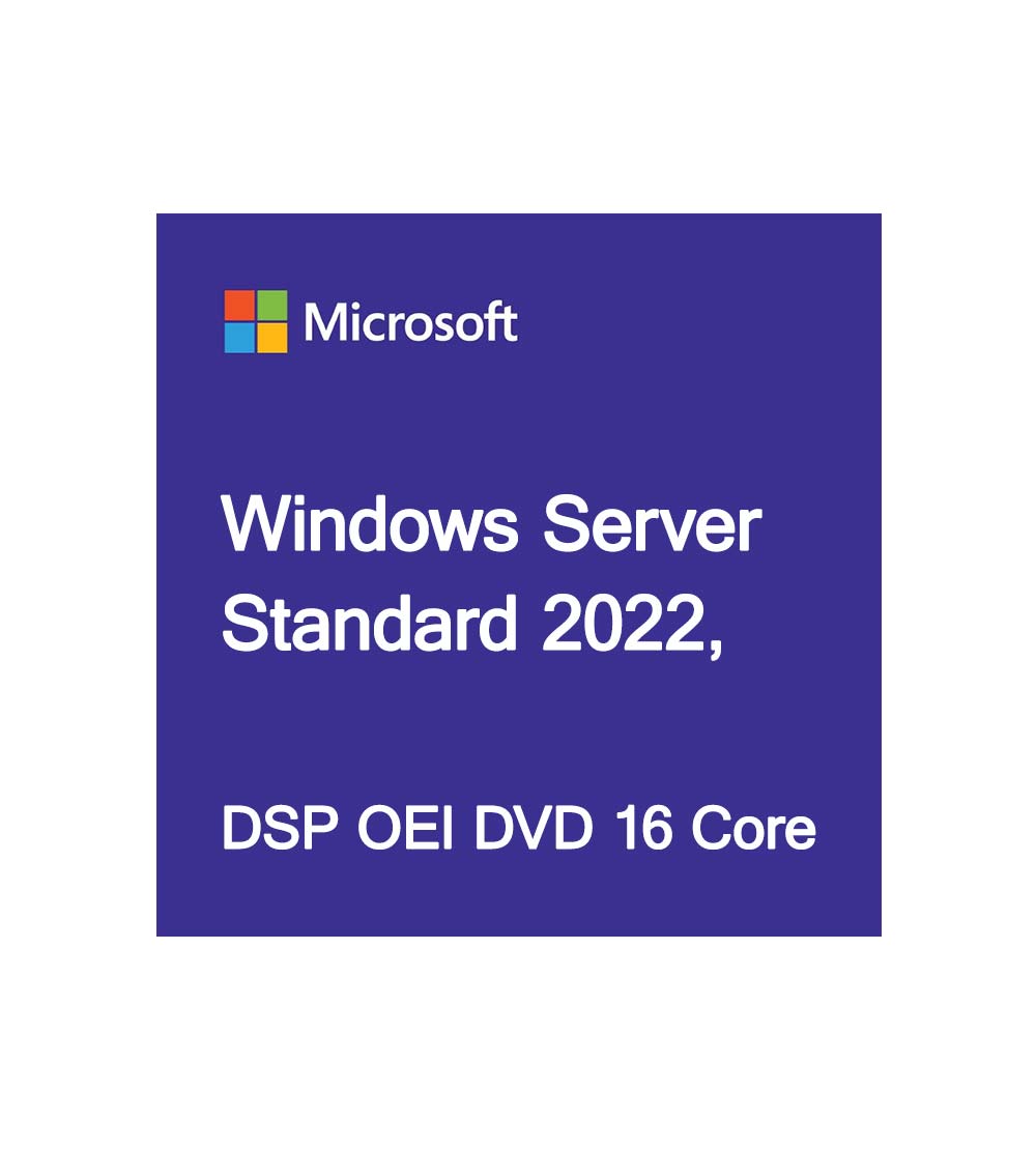Microsoft Windows Server 2022 Standard – 64 bits, Français, 16 cœurs, DSP OEI DVD