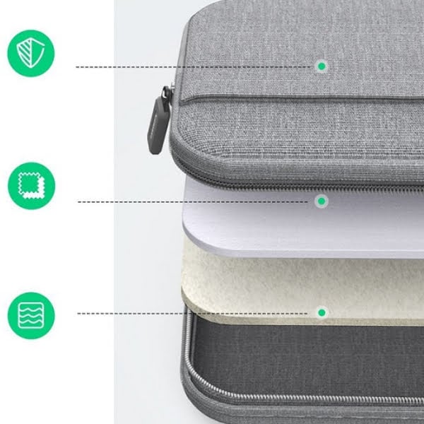 Housse UGREEN pour Ordinateur Portable 15,6" – Protection Premium Antichoc et Imperméable, Gris Sidéral