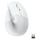 Souris Ergonomique Verticale Logitech Lift – Bluetooth & Logi Bolt, Blanc (Off-White)