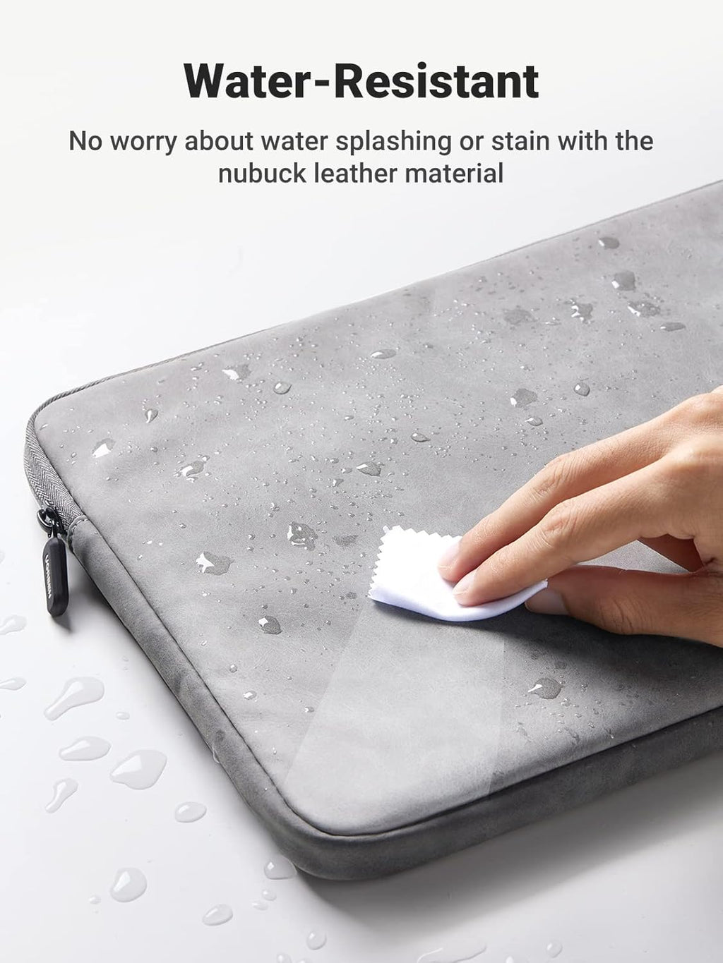 Housse de Protection UGREEN pour PC Portable 15-15.9" – Antichoc, Imperméable, Ultra-Mince, Gris
