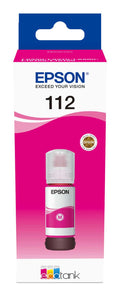 Bouteille d'Encre Epson 112 Magenta – Encre Pigmentaire EcoTank 70ml