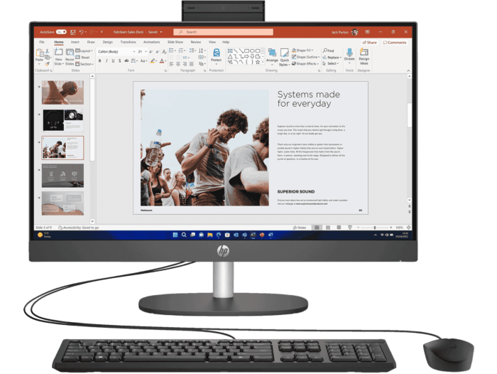 HP ProOne 240 G10 All-in-One – Écran 23.8" Full HD, Intel Core i5-1335U (10 Cœurs, 4.60 GHz), Performance Entreprise, WiFi 6 & Bluetooth – PC Tout-en-Un Professionnel