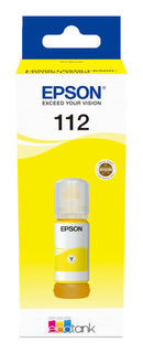 Bouteille d'Encre Epson 112 Jaune – Encre Pigmentaire EcoTank 70ml