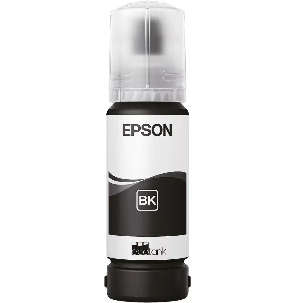 Bouteille d'Encre Epson 112 Noir – Encre Pigmentaire EcoTank 127ml