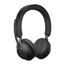 Jabra Evolve 65 SE MS Stereo – Casque Sans Fil Bluetooth, Certifié Microsoft Teams, avec Adaptateur Link 380a USB-A, Noir