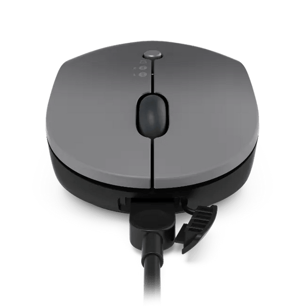 Souris Professionnelle Lenovo Go Multi-Device – Rechargeable (USB-C), Bluetooth 5.0 & Sans Fil 2.4GHz, Gris