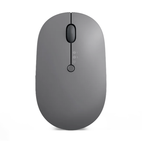 Souris Professionnelle Lenovo Go Multi-Device – Rechargeable (USB-C), Bluetooth 5.0 & Sans Fil 2.4GHz, Gris