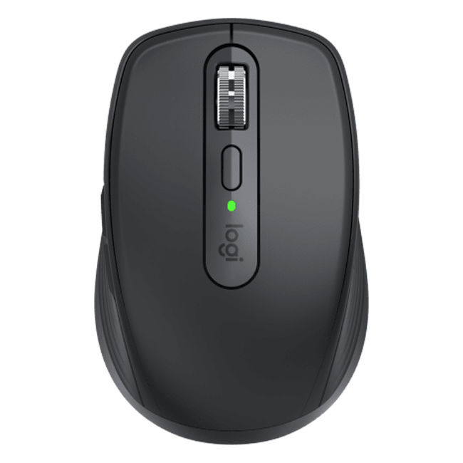 Souris Sans Fil Logitech MX Anywhere 3S – Performance 8K DPI, Connectivité Double (BT/2.4GHz), Graphite
