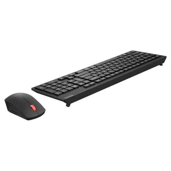 Pack Lenovo Essential Wireless Gen 2 – Clavier et Souris Sans Fil, AZERTY Français, Noir